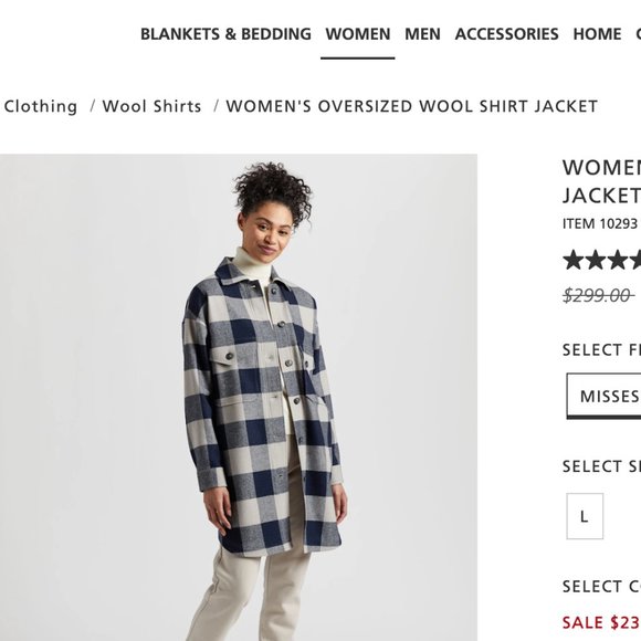 💯 wool dress Pendleton Lowell shirt dress riding jacket style preppy navy coat - Picture 15 of 16